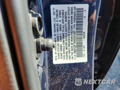 Zdjęcie 12 z 12 samochodu: 2017 HONDA CIVIC EX VIN:19XFC2F7XHE041997 - miniatura