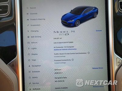 Zdjęcie 9 z 13 samochodu: 2015 TESLA MODEL S 85D VIN:5YJSA1H29FFP70869 - miniatura