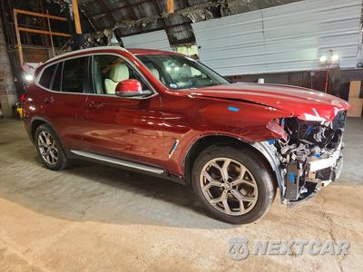 Czwarte zdjęcie samochodu z boku: 2022 BMW X3 XDRIVE30I VIN:5UX53DP02N9M75757 - miniatura
