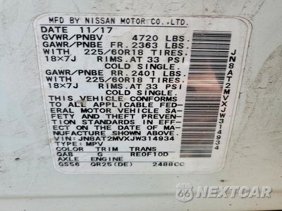 Zdjęcie 13 z 13 samochodu: 2018 NISSAN ROGUE SL VIN:JN8AT2MVXJW314934 - miniatura
