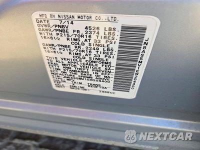 Zdjęcie 13 z 13 samochodu: 2014 NISSAN ROGUE SELECT S VIN:JN8AS5MV1EW204400 - miniatura