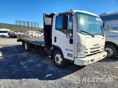 Czwarte zdjęcie samochodu z boku: 2019 ISUZU NPR HD FLATBED TRUCK VIN:54DC4W1B5KS805094 - miniatura
