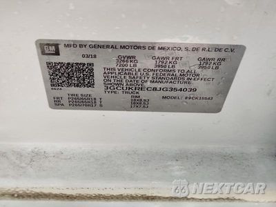 Zdjęcie 12 z 12 samochodu: 2018 CHEVROLET SILVERADO K1500 LT VIN:3GCUKREC8JG354039 - miniatura