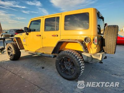 Drugie zdjęcie samochodu z przodu: 2014 JEEP WRANGLER UNLIMITED SAHARA VIN:1C4BJWEG5EL110854 - miniatura