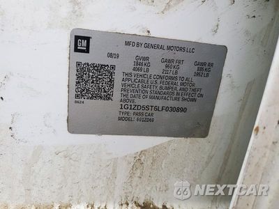 Zdjęcie 12 z 12 samochodu: 2020 CHEVROLET MALIBU LT VIN:1G1ZD5ST6LF030890 - miniatura