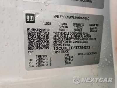 Zdjęcie 12 z 12 samochodu: 2026 CHEVROLET SILVERADO K1500 RST VIN:1GCUKEED5TZ254243 - miniatura