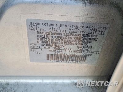Zdjęcie 13 z 13 samochodu: 2014 NISSAN SENTRA SV VIN:3N1AB7AP1EL621277 - miniatura