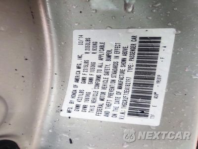 Zdjęcie 12 z 12 samochodu: 2014 HONDA ACCORD EX VIN:1HGCR2F72EA182757 - miniatura