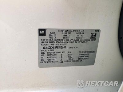 Zdjęcie 13 z 13 samochodu: 2015 CHEVROLET SUBURBAN C1500 LTZ VIN:1GNSCKKC9FR145066 - miniatura