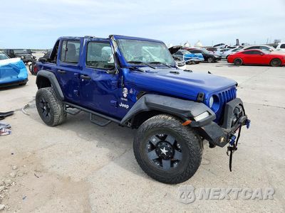 Czwarte zdjęcie samochodu z boku: 2018 JEEP WRANGLER UNLIMITED SPORT VIN:1C4HJXDN3JW283605 - miniatura