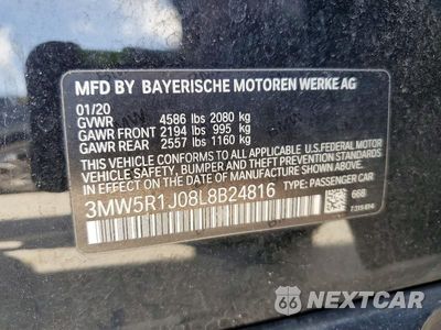Zdjęcie 12 z 12 samochodu: 2020 BMW 330 I VIN:3MW5R1J08L8B24816 - miniatura