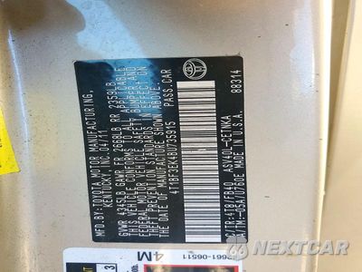 Zdjęcie 12 z 12 samochodu: 2011 TOYOTA CAMRY LE VIN:4T1BF3EK4BU735915 - miniatura