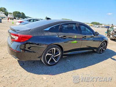 Trzecie zdjęcie samochodu z tyłu: 2019 HONDA ACCORD SPORT VIN:1HGCV1F37KA121872 - miniatura