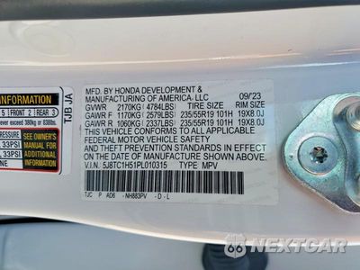 Zdjęcie 13 z 13 samochodu: 2023 ACURA RDX TECHNOLOGY VIN:5J8TC1H51PL010315 - miniatura