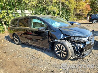 Czwarte zdjęcie samochodu z boku: 2025 HONDA ODYSSEY EXL VIN:5FNRL6H62SB073207 - miniatura