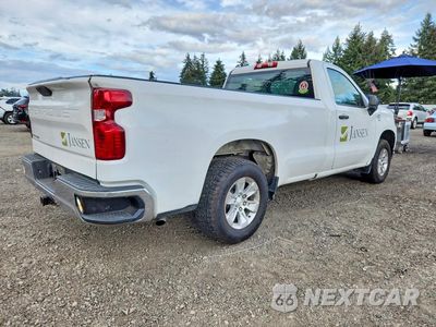 Trzecie zdjęcie samochodu z tyłu: 2020 CHEVROLET SILVERADO C1500 VIN:3GCNWAEF4LG272820 - miniatura