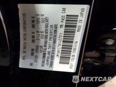 Zdjęcie 13 z 13 samochodu: 2019 MAZDA CX-3 TOURING VIN:JM1DKFC73K1457311 - miniatura