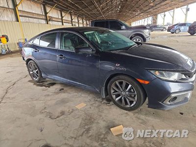 Czwarte zdjęcie samochodu z boku: 2019 HONDA CIVIC EX VIN:19XFC1F39KE020377 - miniatura