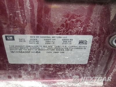 Zdjęcie 12 z 12 samochodu: 2016 CHEVROLET MALIBU LIMITED LT VIN:1G11C5SA9GF141454 - miniatura