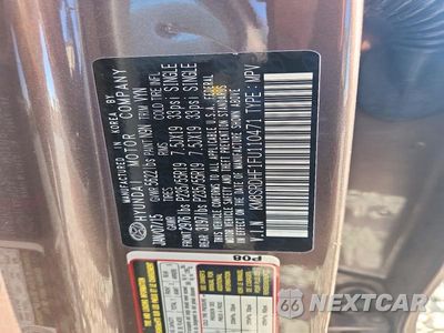 Zdjęcie 13 z 13 samochodu: 2015 HYUNDAI SANTA FE GLS VIN:KM8SRDHF1FU110471 - miniatura