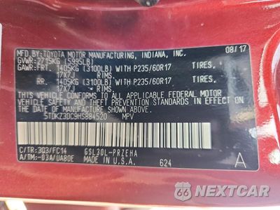 Zdjęcie 14 z 14 samochodu: 2017 TOYOTA SIENNA LE VIN:5TDKZ3DC9HS884520 - miniatura
