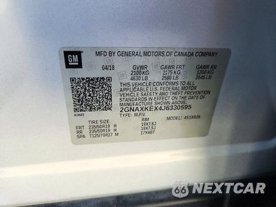 Zdjęcie 13 z 13 samochodu: 2018 CHEVROLET EQUINOX LT VIN:2GNAXKEX4J6330595 - miniatura