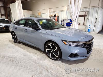 Czwarte zdjęcie samochodu z boku: 2022 HONDA ACCORD SPORT VIN:1HGCV2F30NA013457 - miniatura