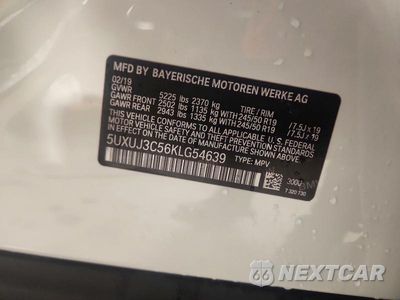 Zdjęcie 13 z 13 samochodu: 2019 BMW X4 XDRIVE30I VIN:5UXUJ3C56KLG54639 - miniatura