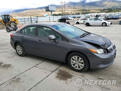 Czwarte zdjęcie samochodu z boku: 2012 HONDA CIVIC LX VIN:2HGFB2F54CH581670 - miniatura