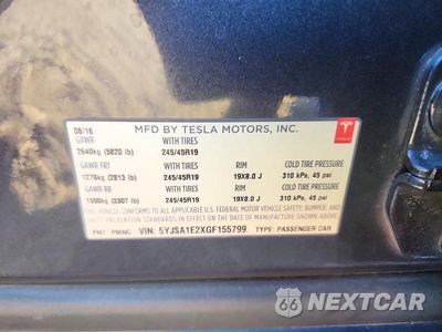 Zdjęcie 12 z 12 samochodu: 2016 TESLA MODEL S VIN:5YJSA1E2XGF155799 - miniatura