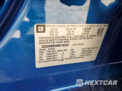 Zdjęcie 13 z 13 samochodu: 2017 CHEVROLET SILVERADO K1500 VIN:3GCUKNEC8HG148352 - miniatura