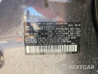 Zdjęcie 14 z 14 samochodu: 2020 SUBARU OUTBACK PREMIUM VIN:4S4BTAEC4L3111139 - miniatura