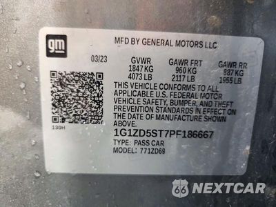 Zdjęcie 13 z 13 samochodu: 2023 CHEVROLET MALIBU LT VIN:1G1ZD5ST7PF186667 - miniatura