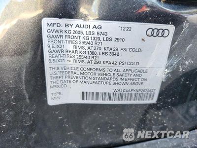 Zdjęcie 13 z 13 samochodu: 2023 AUDI SQ5 PRESTIGE VIN:WA1C4AFYXP2072627 - miniatura