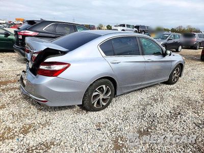 Trzecie zdjęcie samochodu z tyłu: 2017 HONDA ACCORD LX VIN:1HGCR2F33HA279404 - miniatura