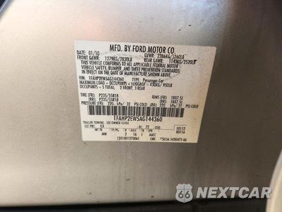 Zdjęcie 12 z 12 samochodu: 2010 FORD TAURUS SEL VIN:1FAHP2EW5AG144360 - miniatura