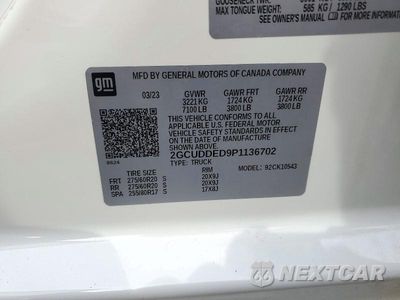 Zdjęcie 12 z 12 samochodu: 2023 CHEVROLET SILVERADO K1500 LT VIN:2GCUDDED9P1136702 - miniatura