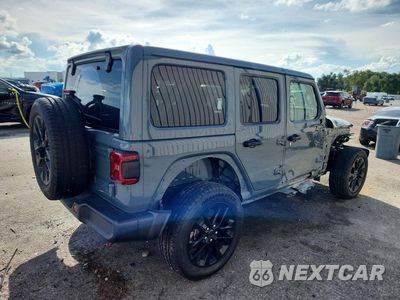 Trzecie zdjęcie samochodu z tyłu: 2025 JEEP WRANGLER SAHARA 4XE VIN:1C4RJXP68SW578046 - miniatura