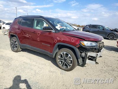 Czwarte zdjęcie samochodu z boku: 2022 JEEP COMPASS LIMITED VIN:3C4NJDCB8NT145434 - miniatura