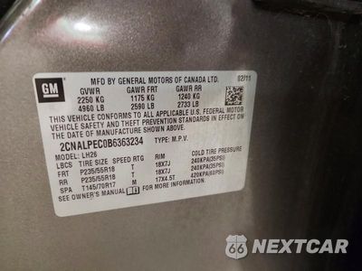 Zdjęcie 13 z 13 samochodu: 2011 CHEVROLET EQUINOX LT VIN:2CNALPEC0B6363234 - miniatura