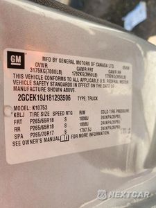 Zdjęcie 12 z 12 samochodu: 2008 CHEVROLET SILVERADO K1500 VIN:2GCEK19J181293506 - miniatura