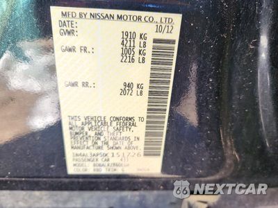 Zdjęcie 12 z 12 samochodu: 2013 NISSAN ALTIMA 2.5 VIN:1N4AL3AP5DC151726 - miniatura