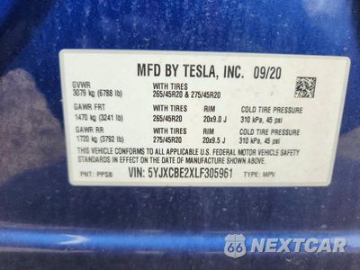 Zdjęcie 13 z 13 samochodu: 2020 TESLA MODEL X VIN:5YJXCBE2XLF305961 - miniatura