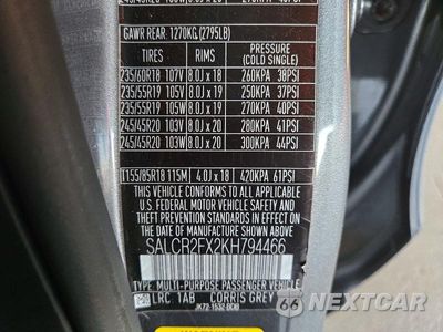 Zdjęcie 13 z 13 samochodu: 2019 LAND ROVER DISCOVERY SPORT HSE VIN:SALCR2FX2KH794466 - miniatura