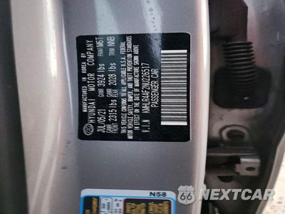 Zdjęcie 12 z 12 samochodu: 2022 HYUNDAI ELANTRA N LINE VIN:KMHLR4AF2NU226517 - miniatura