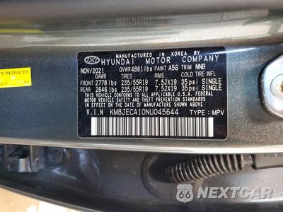 Zdjęcie 13 z 13 samochodu: 2022 HYUNDAI TUCSON LIMITED VIN:KM8JECA10NU045644 - miniatura