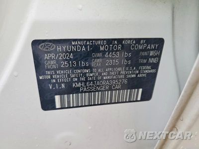 Zdjęcie 12 z 12 samochodu: 2024 HYUNDAI SONATA SEL VIN:KMHL64JA0RA395276 - miniatura