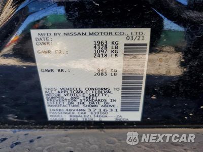 Zdjęcie 12 z 12 samochodu: 2021 NISSAN ALTIMA S VIN:1N4BL4BV4MN371631 - miniatura