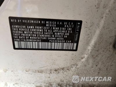 Zdjęcie 12 z 12 samochodu: 2017 VOLKSWAGEN JETTA SEL VIN:3VWL17AJ9HM384392 - miniatura