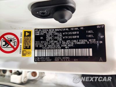 Zdjęcie 13 z 13 samochodu: 2017 TOYOTA HIGHLANDER XLE VIN:5TDJZRFHXHS515169 - miniatura